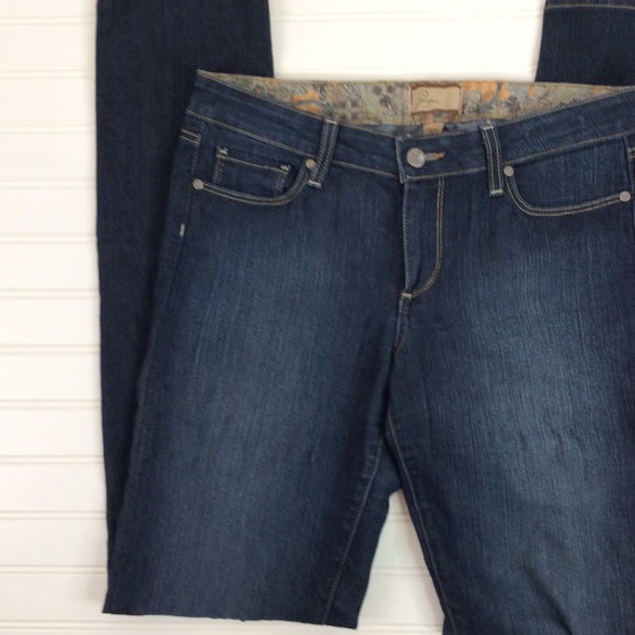 Paige Premium Jeans Peg Skinny Dark Wash 30 - Picture 2 of 7